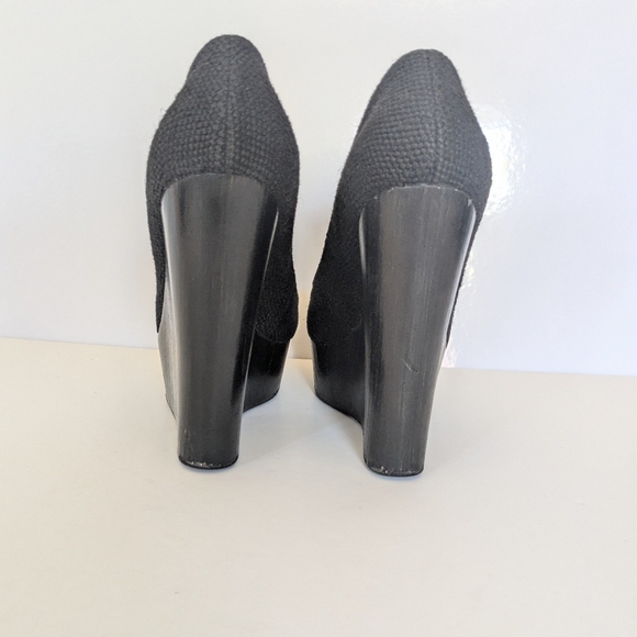 Theyskens Theory Black Platform Shoes 38 - Picture 5 of 7